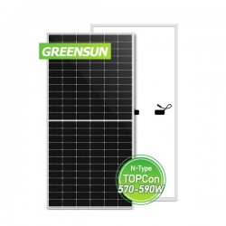 N-Type High Efficiency Solar Panels 575W 580W 585W 590W TOPCon PV Module Half Cells Price