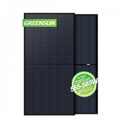 Bifacial Mono 565W 570W 575W 580W 585W Full Black Home Solar Panels TOPCon for Sale