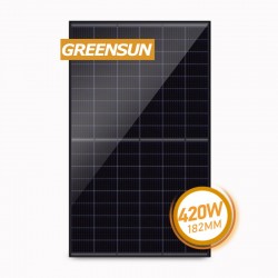 Home Solar Panels 400W 410W 415W 420W 430W 440W 450W Monocrystalline PV Module Longi Risen Black