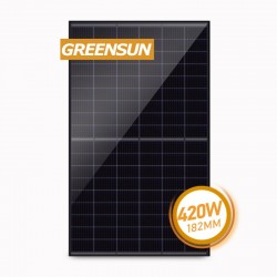 182mm Photovoltaic Module 400W 405W 410W 415W 420W Full Black Home Solar Panels IEC UL