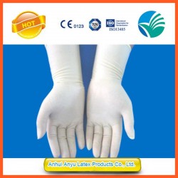 FDA approved powdered medical surgical latex gloves