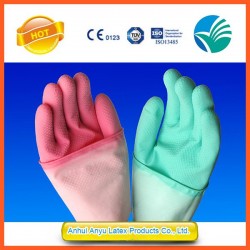 Kitchen Cleaning Household Rubber Gloves Yellow color