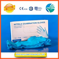 Disposable nitrile examination gloves Powdered and Powder Free