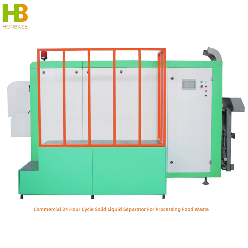 Commercial 24 Hour Cycle Solid Liquid Separator For Processing Food Waste