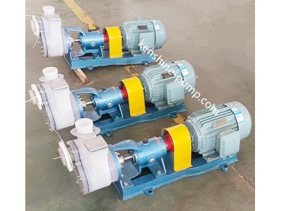 Fluoroplastic selfpriming pump