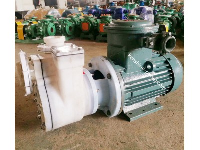 Fluoroplastic selfpriming pump