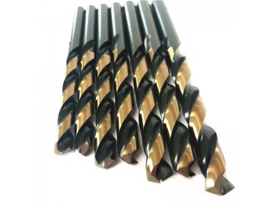 Bulk HSS Straight Shank Twist Drill Black and Gold