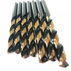 Bulk HSS Straight Shank Twist Drill Black and Gold
