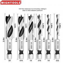 Wholesale  Brad Point Wood Drill Hex Shank