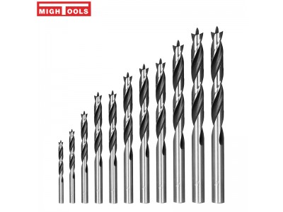 Bulk Brad Point Wood Drill Round Shank