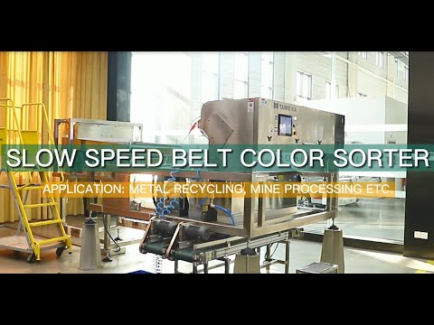 Slow Speed Belt Color Sorter  within Metal Recycling , Mine processing etc