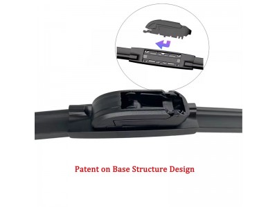 Latest A4/Q5 Model Car Wiper Multifunctional U-Hook Soft Windscreen Wipers OEM Rubber Wiper Blade for 99% Cars 17 Adapters