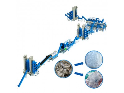 Competive Price 500-6000kg/h Food Grade B2B PET Bottle Washing Line in Plastic Recycling Plant
