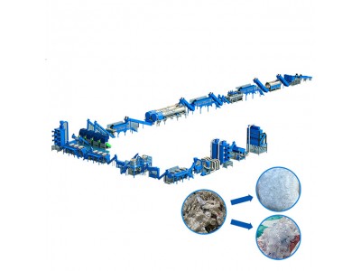 Competive Price 500-6000kg/h Food Grade B2B PET Bottle Washing Line in Plastic Recycling Plant