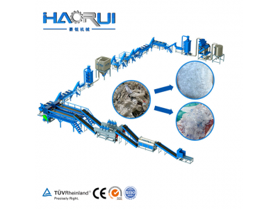 Competive Price 500-6000kg/h Fibre Grade PET Bottle Washing Line in Plastic Recycling Plant