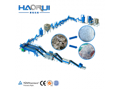 Competive Price 500-6000kg/h Fibre Grade PET Bottle Washing Line in Plastic Recycling Plant