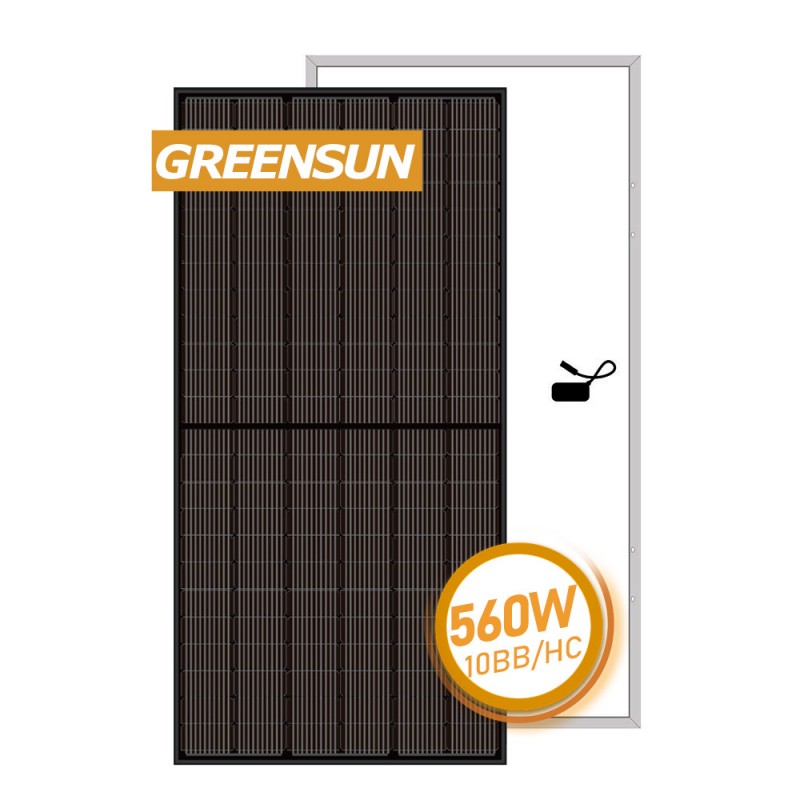 Home Solar Energy Panel 540W 550W 555W 560W Full Black Photovoltaic Solar Module Price