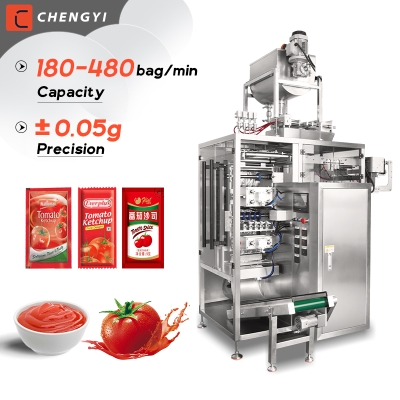 Shaped Bag Stick Sauce ketchup packet liquid packing machine ketchup Packing Machine tomato paste sa