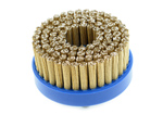 Industrial Cleaning Brushes Knotted Brass Coated Steel Wire Disc Brush