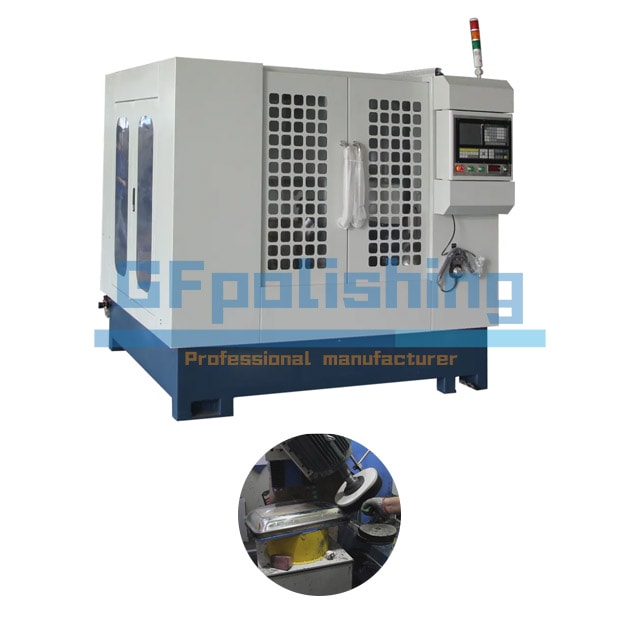 Bulk Stainless Steel Cookware Tray Polishing Buffing Machine
