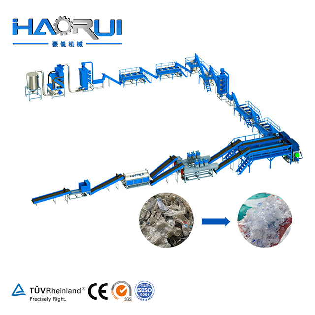 Competive Price 500-6000kg/h Fibre Grade PET Bottle Washing Line in Plastic Recycling Plant