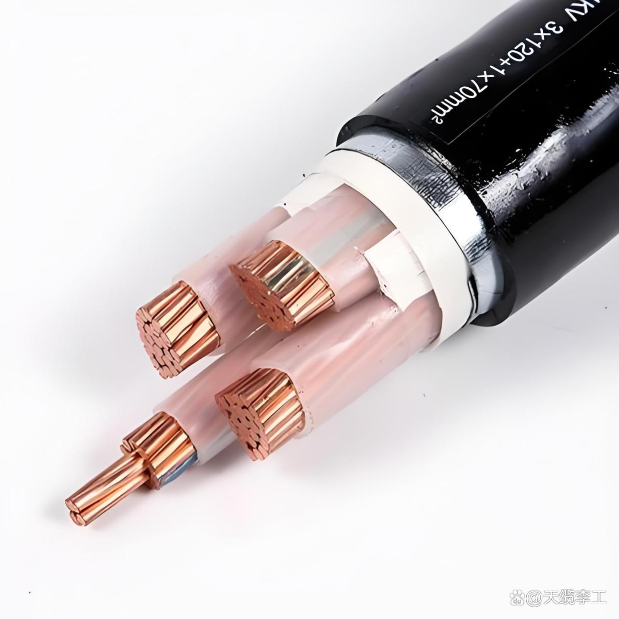 YJV22：Power cable with copper-core cross-linked polyethylene-insulated steel tape armor and PVC sheath (with armor)