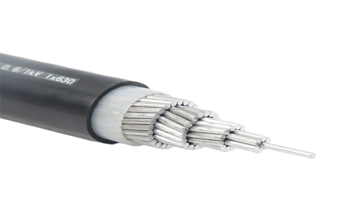 YJLV：Power cable with aluminum core, cross-linked polyethylene insulation, and PVC sheath (unarmored)